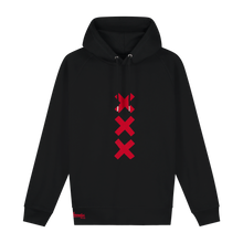 Load image into Gallery viewer, XXX Amsterdam Black (Red) - Hoodie