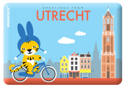 Magnet Utrecht Miffy on Bike Dom Tower