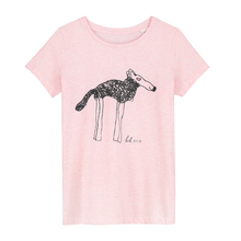 Load image into Gallery viewer, Lola Shepherd Doggie - Loenatix Ecocotton Fairtrade Childrens T-shirt color Pink Animal Print T-shirt