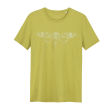 Load image into Gallery viewer, Cicade Glow in the Dark - Loenatix Organic Cotton Fairtrade T-shirt color Yellow Animal Print T-shirt