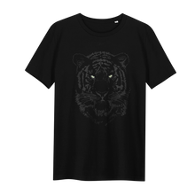 Load image into Gallery viewer, Zwarte Tijger T-shirt Black Tiger Glow in the Dark - Loenatix T-shirt Animal Print T-shirt color Black
