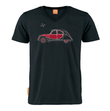 Load image into Gallery viewer, Okimono Eend2 Citroen 2CV Classic Car T-shirt V-neck T-shirt