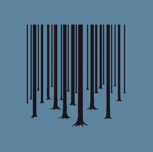 Afbeelding in Gallery-weergave laden, Okimono A Forest Blue Barcode The Cure Graphic Close-Up