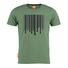 Load image into Gallery viewer, Okimono A Forest Green T-shirt Barcode The Cure Graphic T-shirt Round neck T-shirt