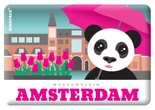 Magnet Amsterdam Rijksmuseum Panda Museumplein