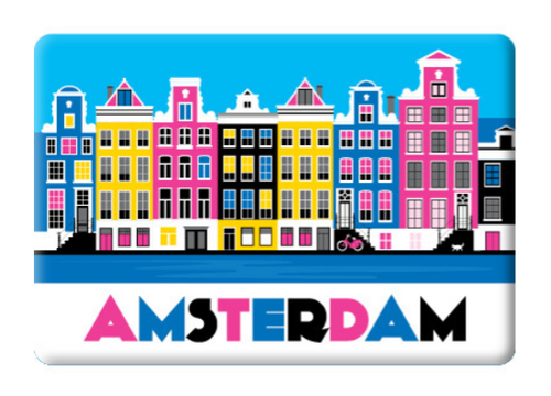 Magnet Amsterdam Colorful Canal Houses Canal District Herengracht Keizersgracht Prinsengracht
