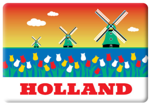 Magnet Holland Tulips Windmills Keukenhof