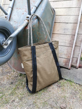 Load image into Gallery viewer, Shopping Bag Recycled Military Canvas
