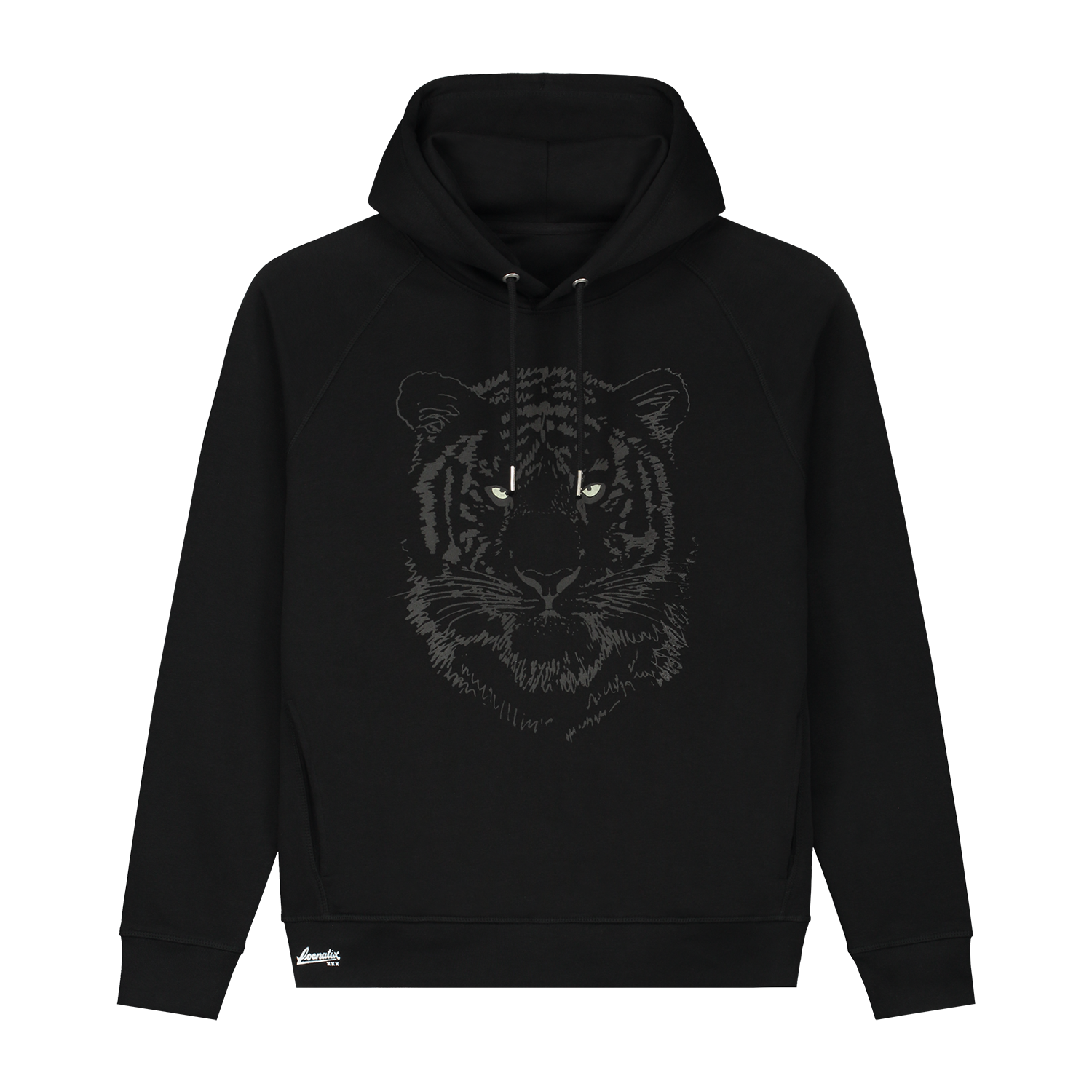 Black hoodie with tiger deals