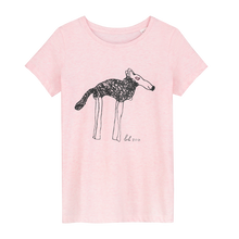 Load image into Gallery viewer, Lola Shepherd Doggie - Loenatix Ecocotton  Fairtrade Childrens T-shirt color Pink Animal Print T-shirt

