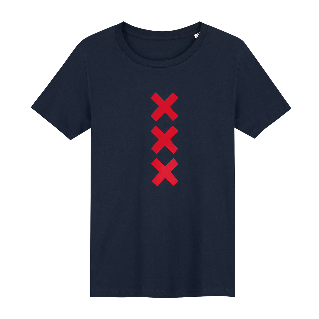 Amsterdam Navy (Rood) - Kinder T-shirt