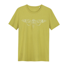 Load image into Gallery viewer, Cicade Glow in the Dark - Loenatix Organic Cotton Fairtrade T-shirt color Yellow Animal Print T-shirt
