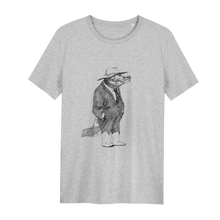 Load image into Gallery viewer, Angus The Alligator -  Loenatix Organic Cotton Fairtrade T-shirt Animal  Print T-shirt color Grey
