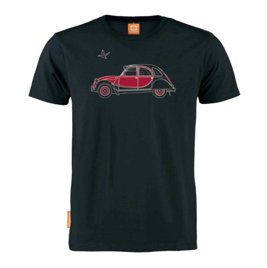 Okimono Eend2 Citroen 2CV Classic Car T-shirt Round neck T-shirt