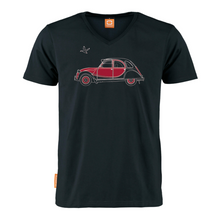 Load image into Gallery viewer, Okimono Eend2 Citroen 2CV Classic Car T-shirt V-neck T-shirt
