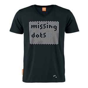 Okimono Missing Dots Black Graphic T-shirt V-neck T-shirt