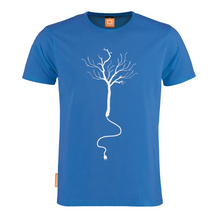 Load image into Gallery viewer, Okimono Recharge Them Woods Blue T-shirt Round neck T-shirt
