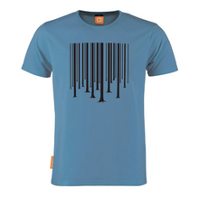 Load image into Gallery viewer, Okimono A Forest Blue Barcode The Cure Graphic T-shirt Round neck T-shirt
