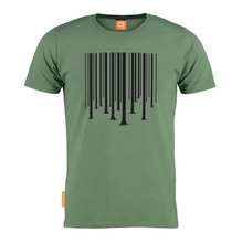 Load image into Gallery viewer, Okimono A Forest Green T-shirt Barcode The Cure Graphic T-shirt Round neck T-shirt
