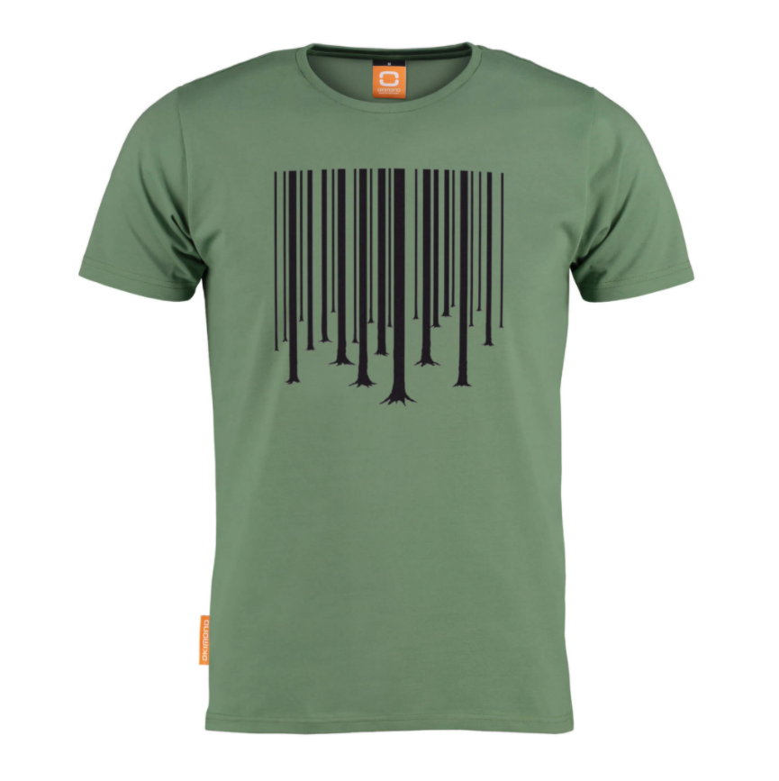 Okimono A Forest Green T-shirt Barcode The Cure Graphic T-shirt Round neck T-shirt