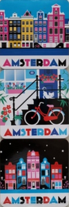 Coasters Onderzetters Amsterdam Canal Houses Colorful Bike Cat Keizersgracht Nieuwmarkt