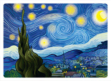3D Magnet Starry Night by Van Gogh