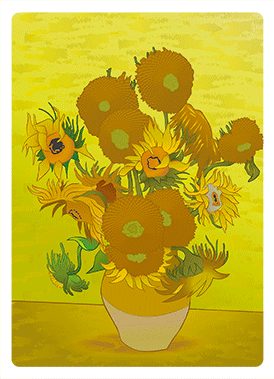 3D Magnet Sunflowers by Van Gogh