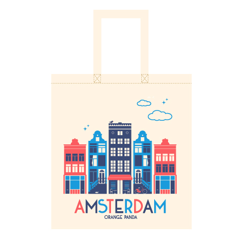 Totebag Amsterdam Canal Houses